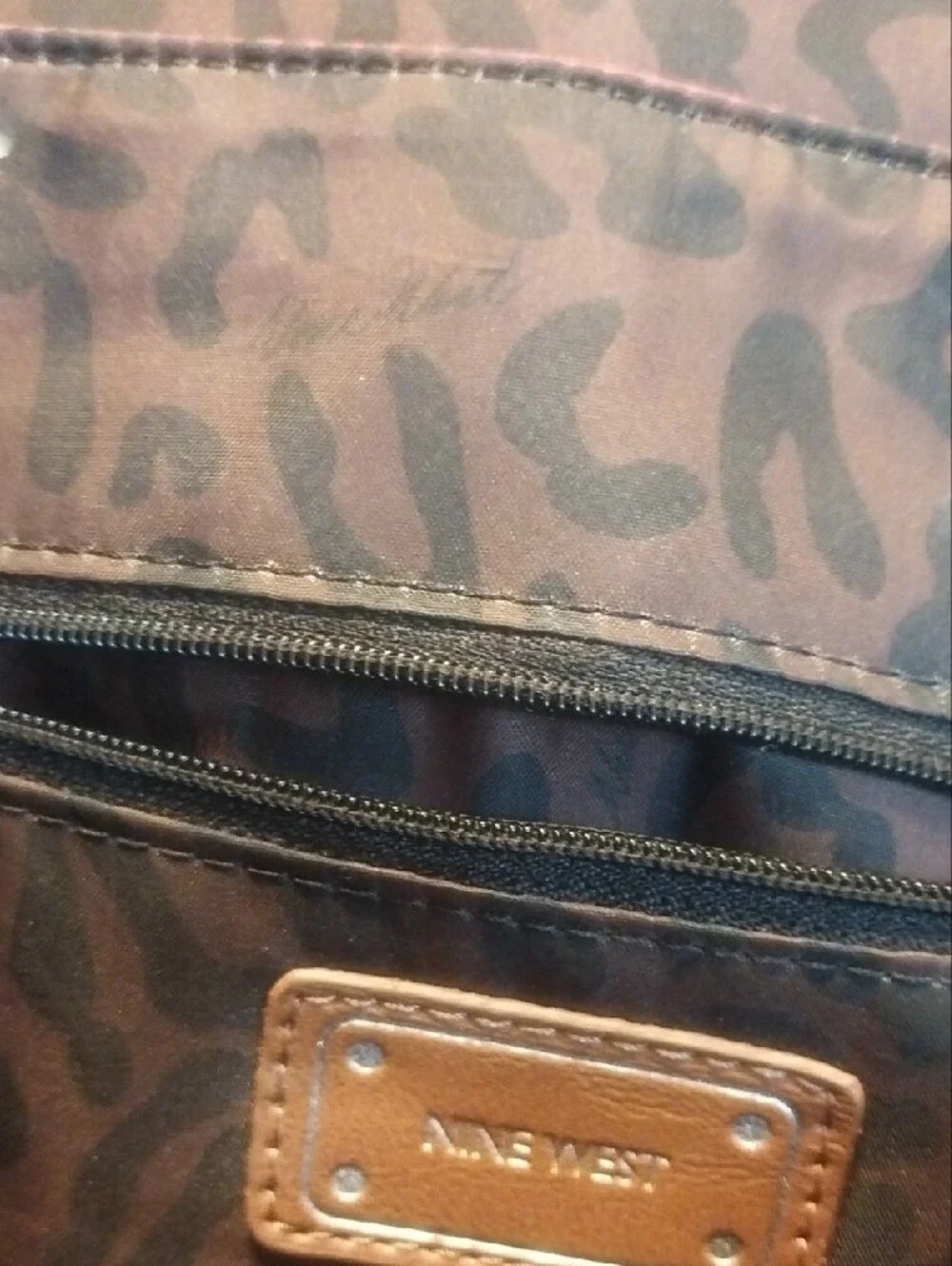 Nine West Coral-Red Saffiano Backpack